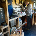 Marcus Steel at work in his studio